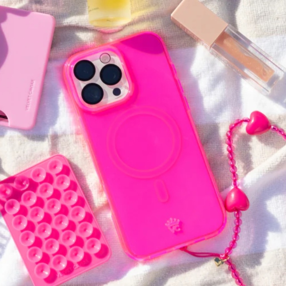 Velvet Caviar Neon Pink iPhone 15 Pro Case